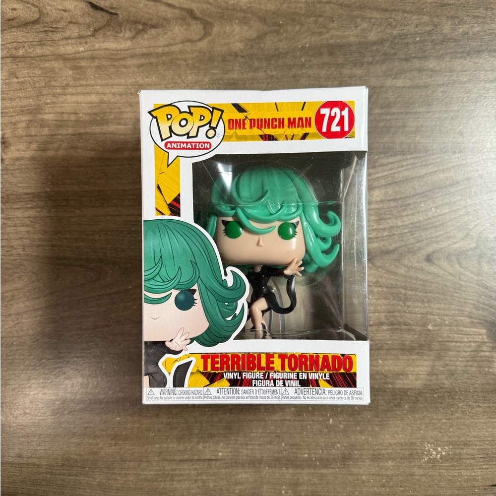 NIB Funko Pop One Punch Man Terrible Tornado Vinyl Figure #721